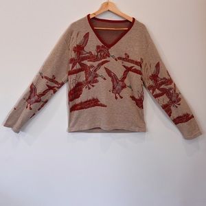 Vintage Knit Duck Sweater